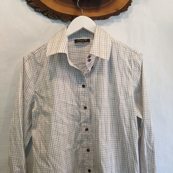 LAFAYETTE 148 button down shirt size XL in EUC - Picture 4 of 5